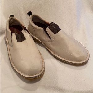 Uwezo beige hair slip ons loafers